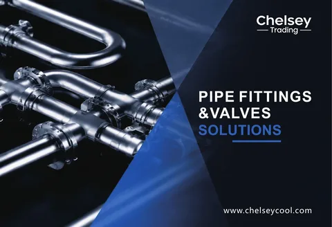 Cover of the bilingual Chelsey pipe fittings and valves catalogue