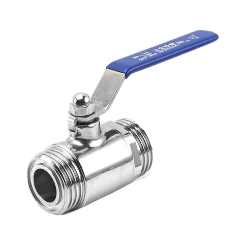 Sanitary Stainless Steel Male-Threaded Ball Valve — product view