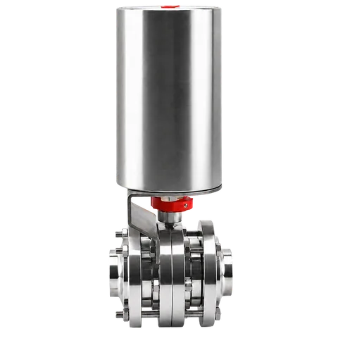 Pneumatic Three-Piece Weld-End Butterfly Valve — product view