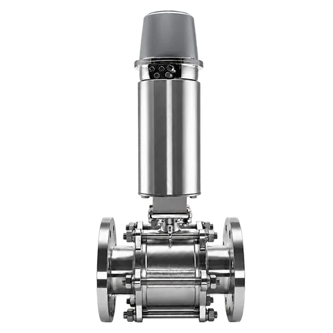 Pneumatic Flanged Ball Valve with Feedback Options — product view