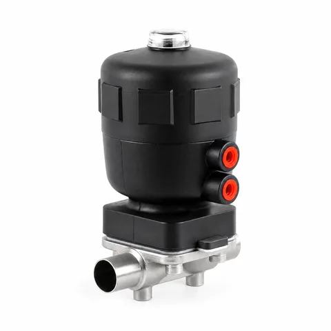 Pneumatic Weld-End Diaphragm Valve, Plastic Actuator — product view