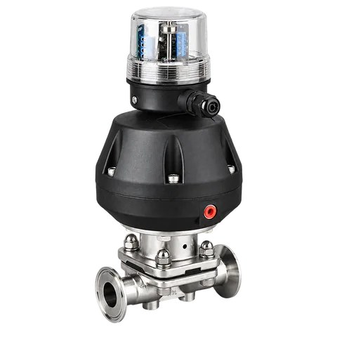 Tri-Clamp Diaphragm Valve with Position Feedback — product view