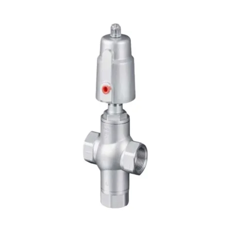 Three-Way Pneumatic Female-Thread Angle Seat Valve — product view