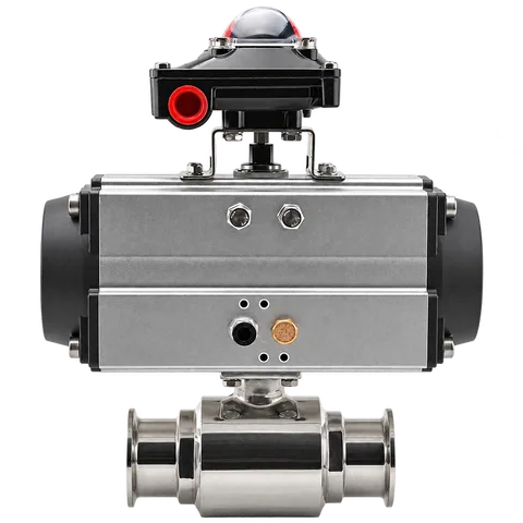 Pneumatic Tri-Clamp Ball Valve with Feedback / Pilot Options — product view