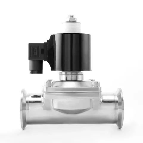 Solenoid Tri-Clamp Diaphragm Valve (Normally Open / Closed Variants) — product view