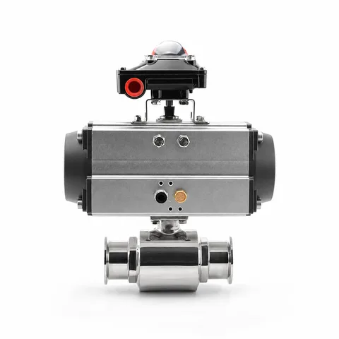 Pneumatic Tri-Clamp Ball Valve with Feedback / Pilot Options — product view