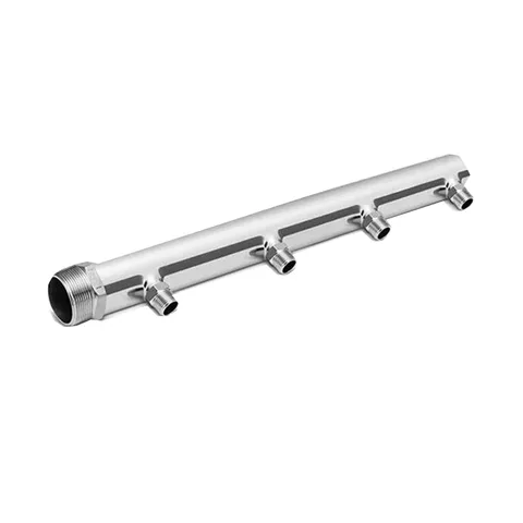 Male-Threaded Round-Tube Distribution Manifold — product view