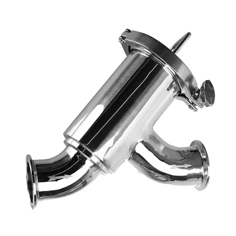 Tri-Clamp Curved-Run Y-Type Strainer — product view