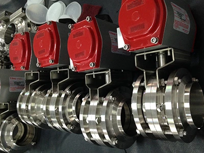 Three-Piece Weld-End Butterfly Valve — process detail