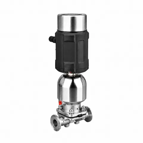 Tri-Clamp Diaphragm Valve with Positioner — product view