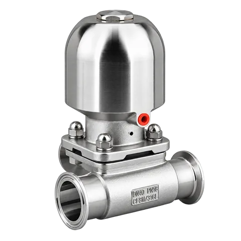 Pneumatic Three-Way Tri-Clamp Diaphragm Valve — product view