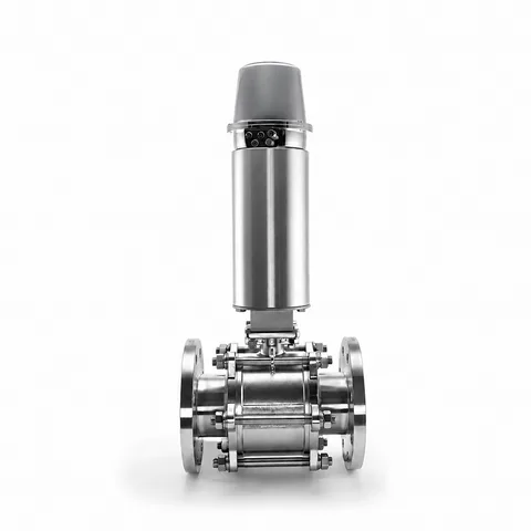 Pneumatic Flanged Ball Valve with Feedback Options — product view