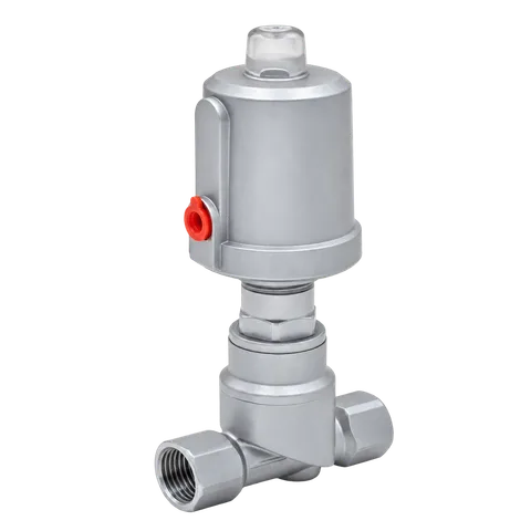 T-Type Inline Female-Thread Pneumatic Valve — product view