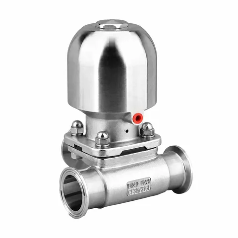 Pneumatic Three-Way Tri-Clamp Diaphragm Valve — product view