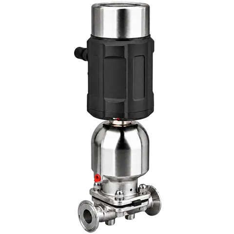 Tri-Clamp Diaphragm Valve with Positioner — product view