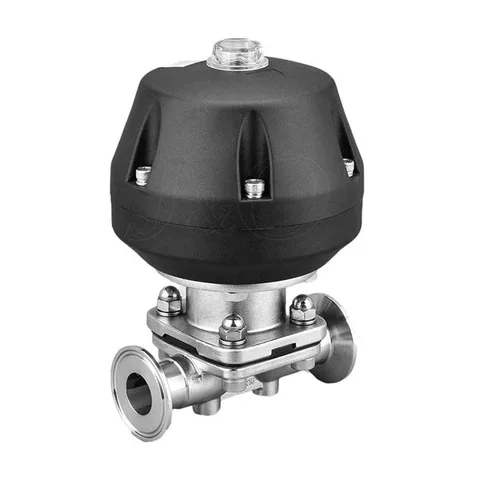 Pneumatic Tri-Clamp Diaphragm Valve, Plastic Actuator — product view