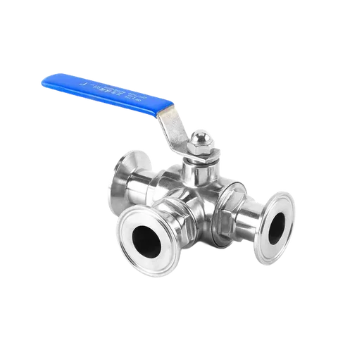 Three-Way Tri-Clamp Ball Valve