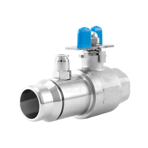Air-Assisted Sanitary Drain Ball Valve