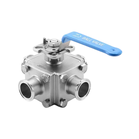 Encapsulated Four-Way Sanitary Ball Valve