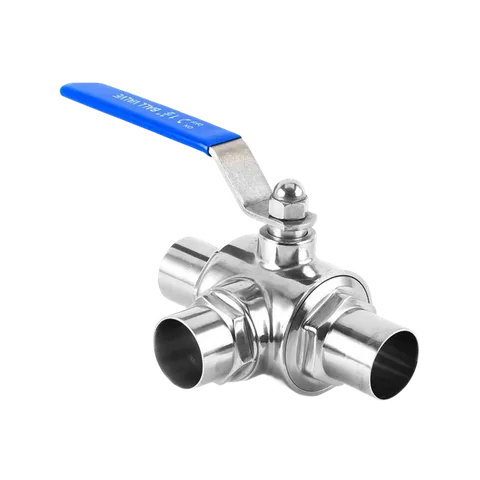 Three-Way Weld-End Ball Valve