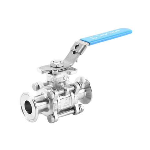 Encapsulated Three-Piece Tri-Clamp Ball Valve