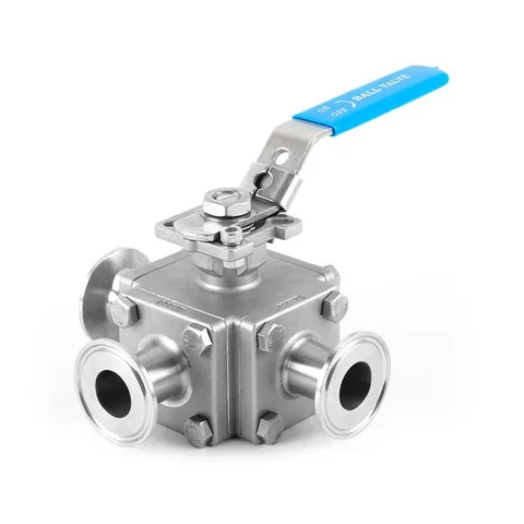 Encapsulated Three-Way Tri-Clamp Ball Valve