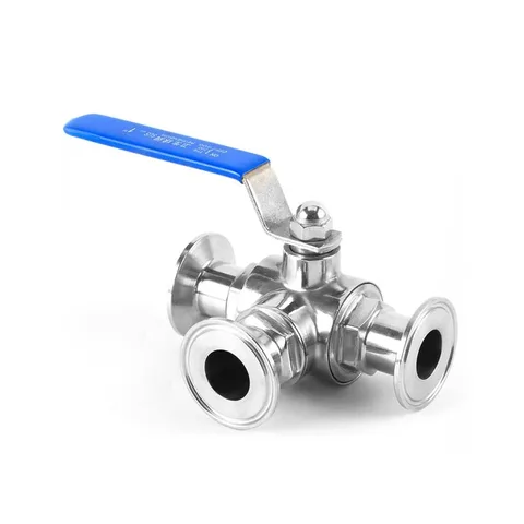 Three-Way Tri-Clamp Ball Valve