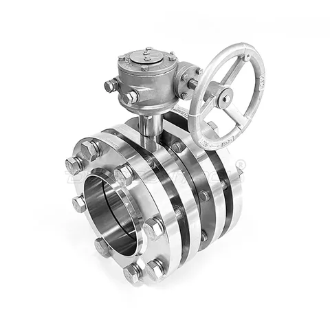 Three-Piece Weld-End Worm-Gear Butterfly Valve