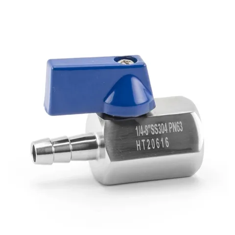 Female-Thread to Hose Mini Ball Valve