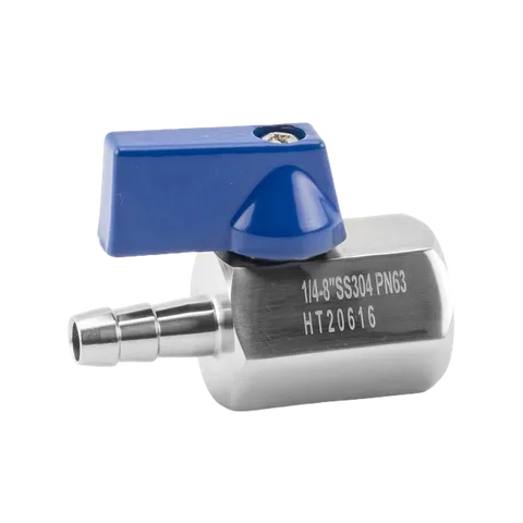 Female-Thread to Hose Mini Ball Valve
