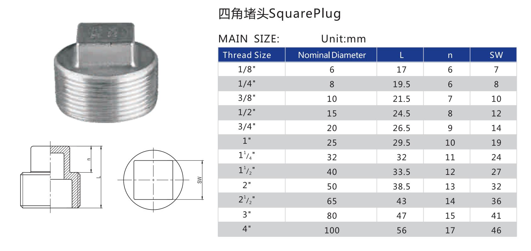 Product dimensions